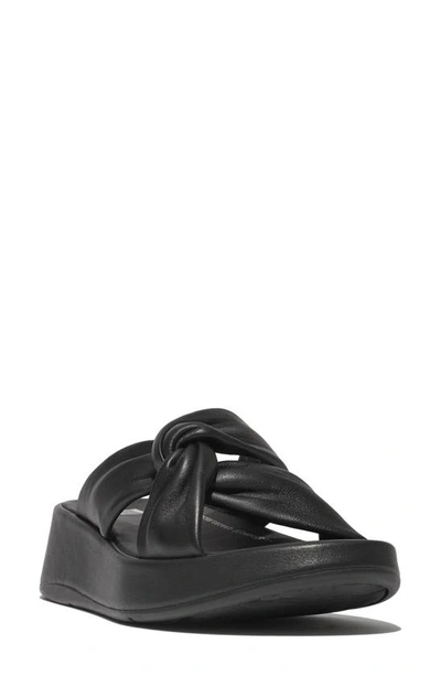 Shop Fitflop F-mode Flatform Slide Sandal In Black