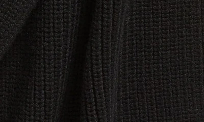 Shop Allsaints Merino Wool Rib Scarf In Black