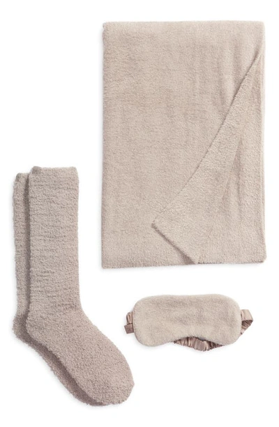 Shop Barefoot Dreams Ultimate Travel Set In Deep Taupe