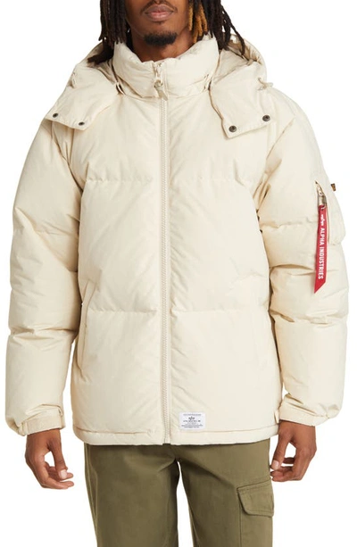 Alpha Industries Puffer Parka In Limestone | ModeSens