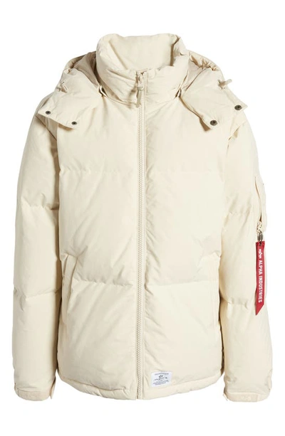 Shop Alpha Industries Puffer Parka In Limestone