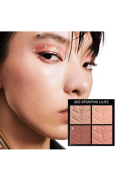Saint Laurent Couture Mini Clutch Luxury Eyeshadow Palette In 600 Spontini Lilies