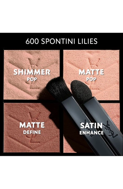 Saint Laurent Couture Mini Clutch Luxury Eyeshadow Palette In 600 Spontini Lilies