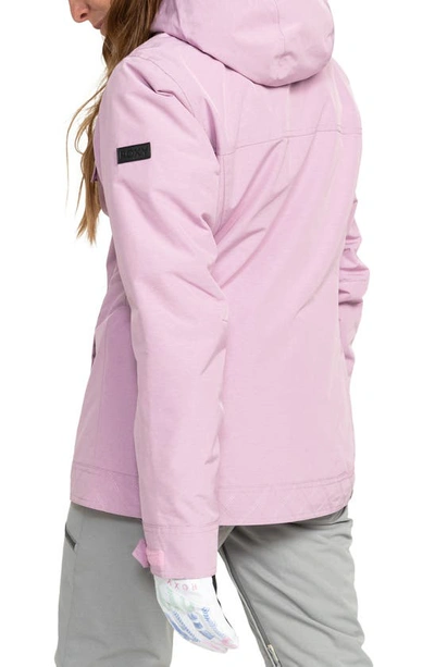 Shop Roxy Billie Waterproof Insulated Snow Jacket In Pink Frosting