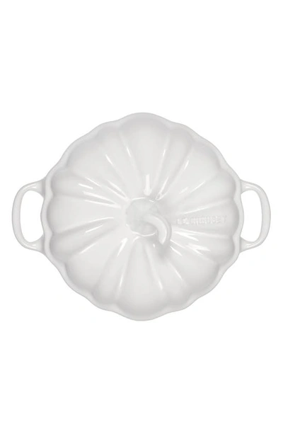 Le Creuset Figural Pumpkin Mini Baking Dish In White