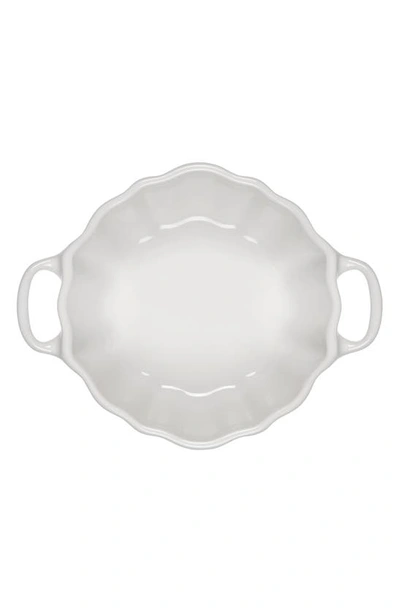 Le Creuset Figural Pumpkin Mini Baking Dish In White