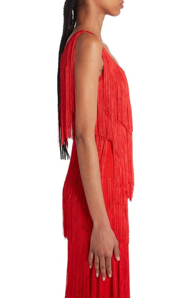 Shop Tom Ford Fringe Tank In Candy Red