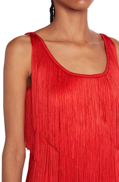 Shop Tom Ford Fringe Tank In Candy Red