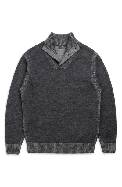 Rodd & Gunn Rodd And Gunn Studholme Mockneck Pullover Sweater In Charcoal