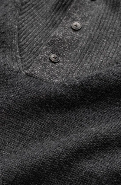 Rodd & Gunn Rodd And Gunn Studholme Mockneck Pullover Sweater In Charcoal