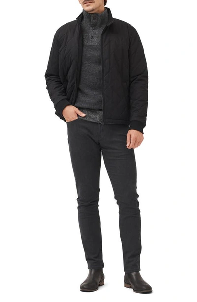 Rodd & Gunn Rodd And Gunn Studholme Mockneck Pullover Sweater In Charcoal