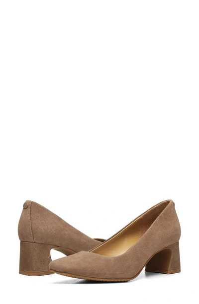 Shop Nydj Fay Block Heel Pump In Mink