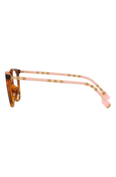 Shop Burberry Katie 51mm Cat Eye Optical Glasses In Lite Havana