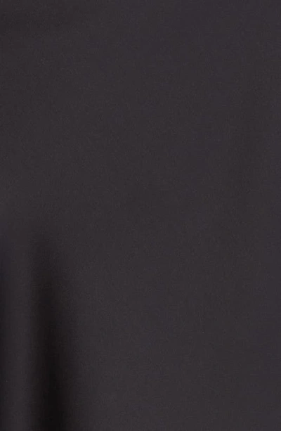 Shop Hugo Boss Vinarea Satin Midi Skirt In Black