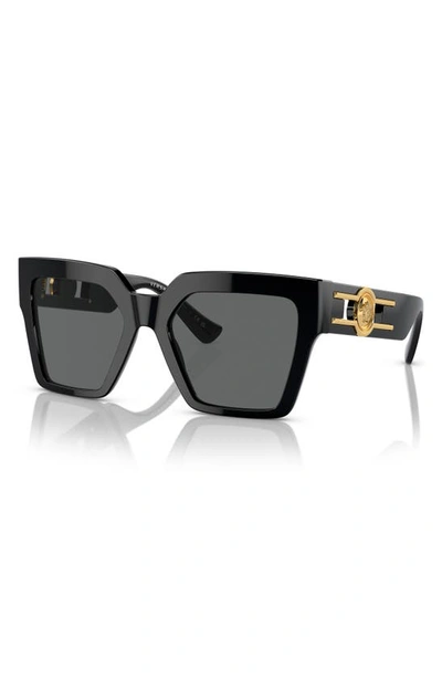 Versace Medusa Acetate Butterfly Sunglasses In Black