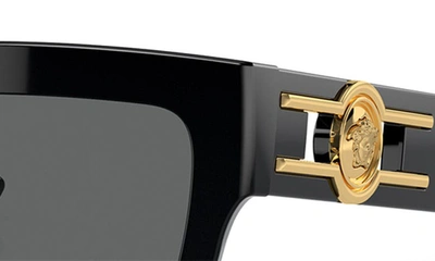 Versace Medusa Acetate Butterfly Sunglasses In Black