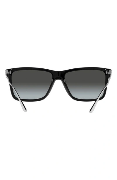 Shop Prada 59mm Gradient Square Sunglasses In Black