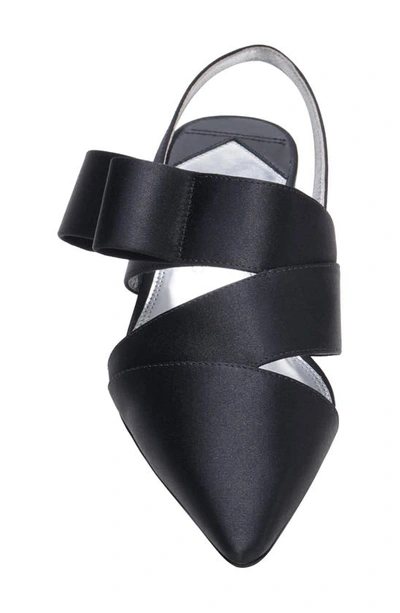 Shop Kate Spade Bianca Pointed Toe Slingback Flat In Black