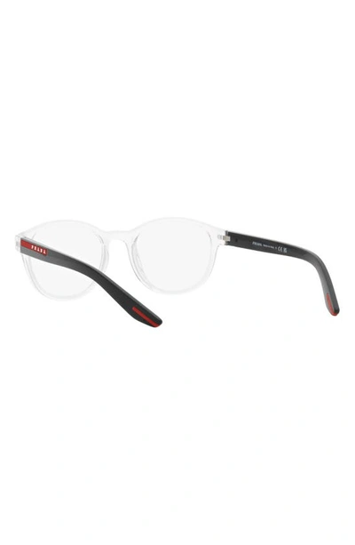 Shop Prada 53mm Phantos Optical Glasses In Crystal