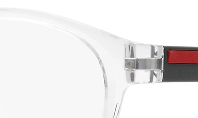 Prada 53mm Phantos Optical Glasses In Crystal