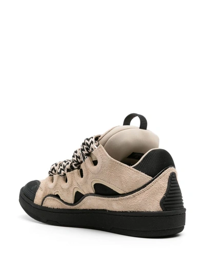 Shop Lanvin Sneakers In Light Brown/black