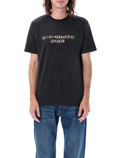 Shop Off-white Digit Bacchus Slim T-shirt In Black Multi