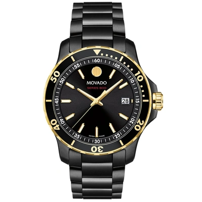 Shop Movado Men's Series 800 Black Dial Watch