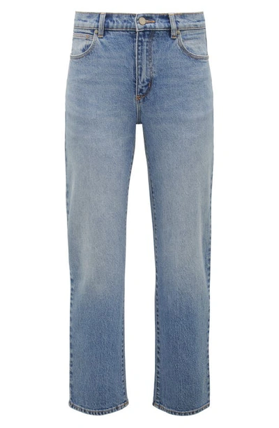 Shop Abrand '95 Felicia Mid Rise Straight Leg Ankle Jeans In Mid Vintage Blue
