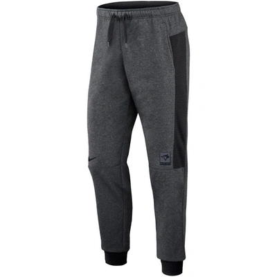 Shop Nike Heathered Gray/black Toronto Blue Jays Authentic Collection Flux Performance Jogger Pants In Heather Gray