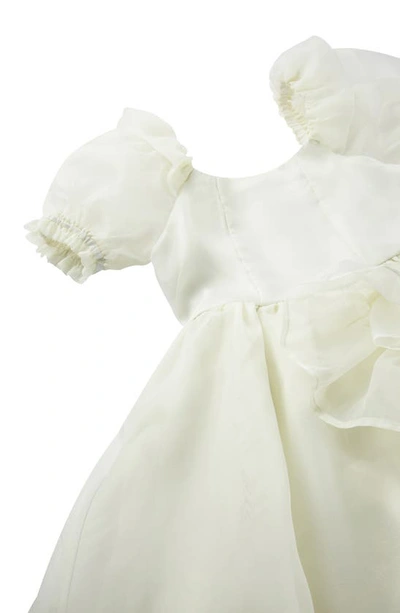 Shop Habitual Kids' Waterfall Ruffle Organza Party Dress In Off-white
