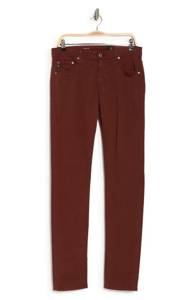 Shop Ag Dylan Skinny Fit Pants In Rich Crimson