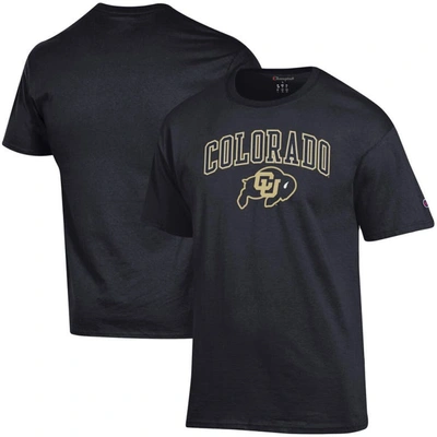 Shop Champion Black Colorado Buffaloes Arch Over Logo T-shirt