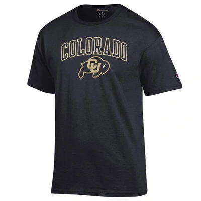 Shop Champion Black Colorado Buffaloes Arch Over Logo T-shirt