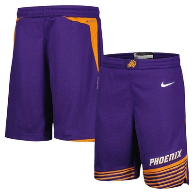Shop Nike Youth  Purple Phoenix Suns Icon Edition Mesh Performance Swingman Shorts