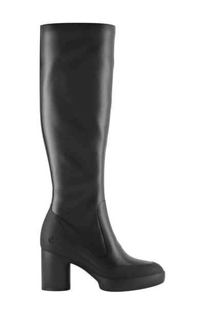 Shop Ecco Motion 55 Knee High Boot In Black/ Black