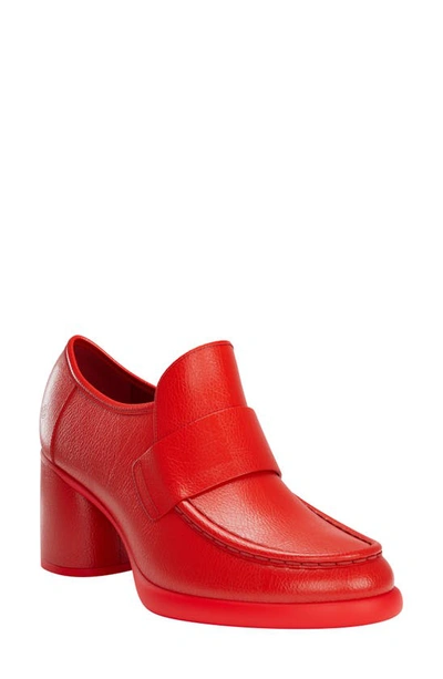 Shop Ecco Lx 55 Loafer Pump In Imperial Red