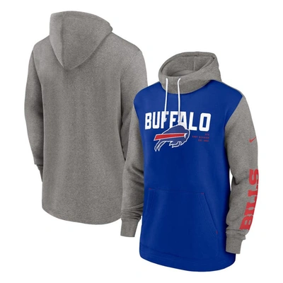 Shop Nike Royal Buffalo Bills Fashion Color Block Pullover Hoodie