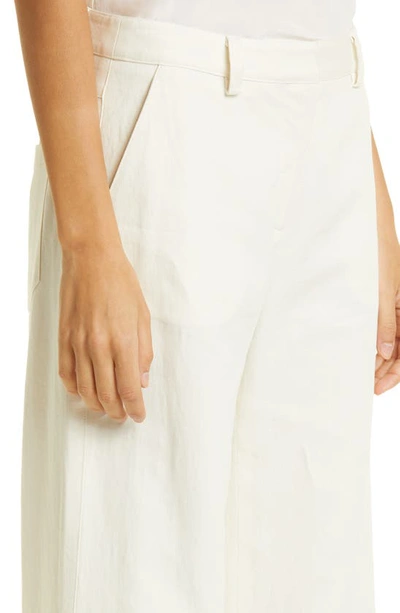 Twp The Howard Flat Front Flare Pants In Bone