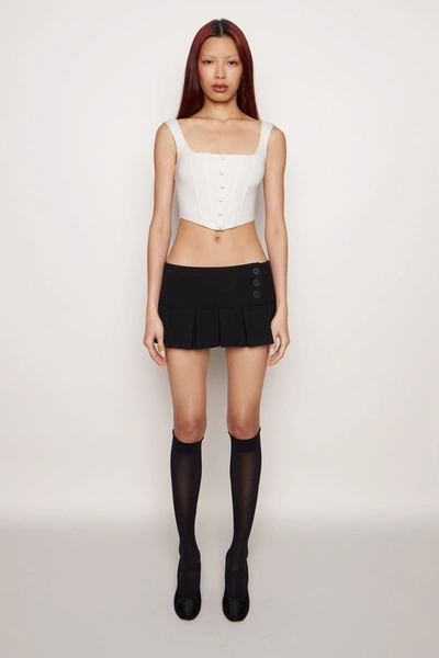 Shop Danielle Guizio Ny Knitted Corset In White