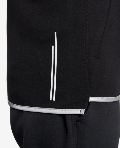 Shop Kenneth Cole Active Zip Hoodie In Black