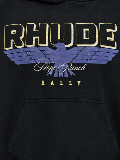 Shop Rhude Hope Ranch Sweatshirt Black