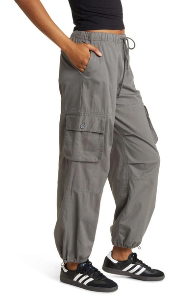 Bp. Elastic Cuff Cargo Pants In Grey Pearl