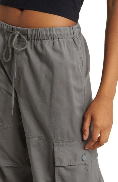 Bp. Elastic Cuff Cargo Pants In Grey Pearl