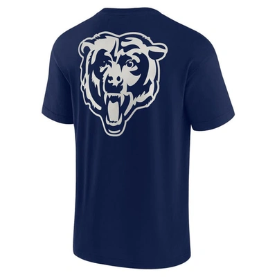 Shop Fanatics Signature Unisex  Navy Chicago Bears Elements Super Soft Short Sleeve T-shirt