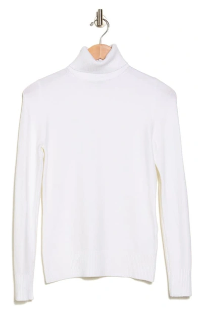 Shop French Connection Babysoft Turtleneck Sweater In Winter White