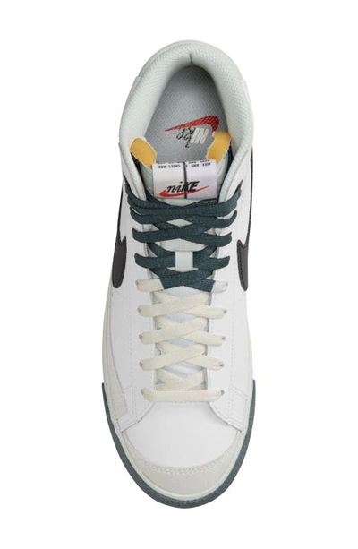 Shop Nike Blazer Mid '77 Premium Sneaker In White/ Black/ Deep Jungle