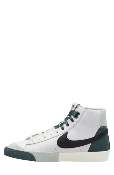 Shop Nike Blazer Mid '77 Premium Sneaker In White/ Black/ Deep Jungle