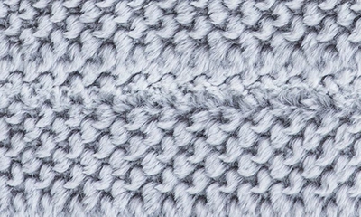 Shop Artisan 34 Brushed Faux Fur Throw Blanket In Silver