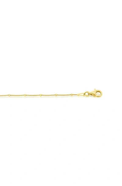 Shop Simona Curb Chain Station Necklace In Gold