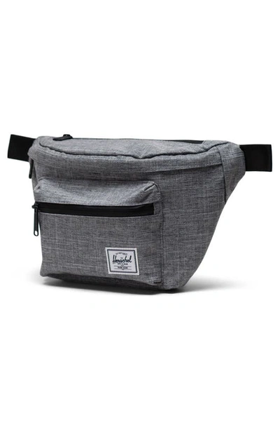 Shop Herschel Supply Co Pop Quiz Belt Bag In Raven Crosshatch